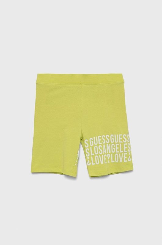 Дитячі шорти Guess колір зелений з принтом (2018338)