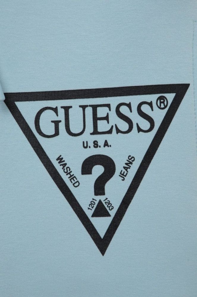 Дитячі шорти Guess з принтом колір блакитний (2018406) фото 3