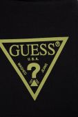 Дитячі шорти Guess колір чорний з принтом