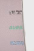 Дитячі шорти Guess колір фіолетовий з принтом