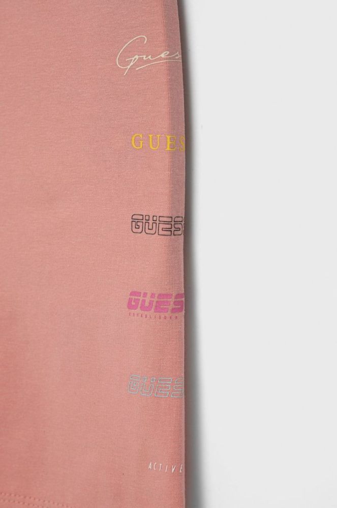 Дитячі шорти Guess колір рожевий з принтом (2018444) фото 3