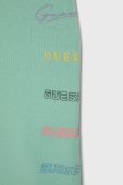 Дитячі шорти Guess колір бірюзовий з принтом