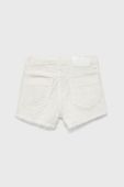 Дитячі джинсові шорти Desigual колір білий однотонні регульована талія