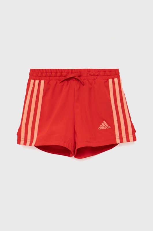 Дитячі шорти adidas Performance HE2014 колір червоний однотонні регульована талія