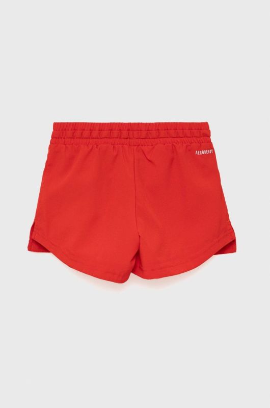 Дитячі шорти adidas Performance HE2014 колір червоний однотонні регульована талія фото 2