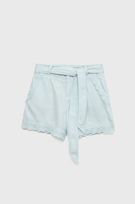 Дитячі шорти Guess колір бірюзовий однотонні (2442997)