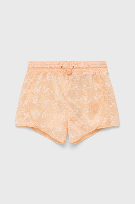 Дитячі шорти Guess колір помаранчевий візерунок регульована талія (2074034)