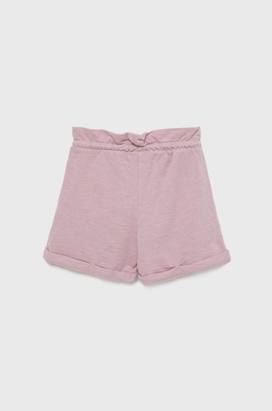 Дитячі бавовняні шорти United Colors of Benetton колір рожевий однотонні регульована талія (2333439) фото 2