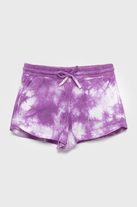 Дитячі бавовняні шорти United Colors of Benetton колір фіолетовий візерунок (2408845)