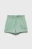 Дитячі бавовняні шорти United Colors of Benetton колір зелений однотонні (2408881)