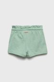 Дитячі бавовняні шорти United Colors of Benetton колір зелений однотонні (2408881)