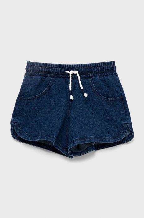 Дитячі шорти United Colors of Benetton колір синій однотонні