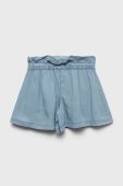 Дитячі шорти United Colors of Benetton однотонні регульована талія колір блакитний (2456141)