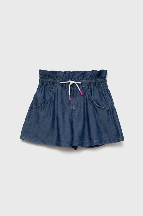 Дитячі шорти United Colors of Benetton однотонні регульована талія колір блакитний (2456148)