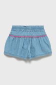 Дитячі бавовняні шорти United Colors of Benetton однотонні колір блакитний (2349175)