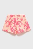 Дитячі бавовняні шорти United Colors of Benetton колір фіолетовий візерунок (2305115)
