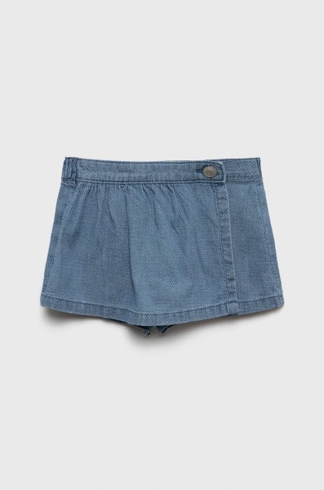 Дитячі бавовняні шорти United Colors of Benetton однотонні колір блакитний (2456154)