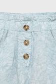 Дитячі лляні шорти United Colors of Benetton візерунок колір блакитний