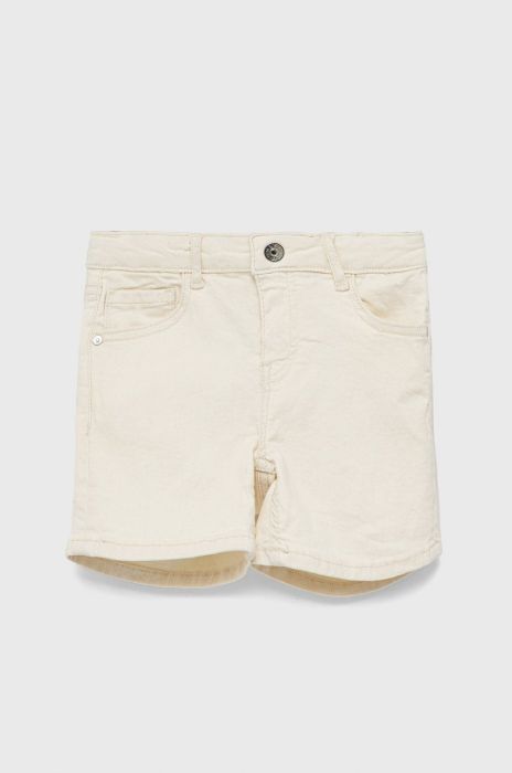 Дитячі джинсові шорти Kids Only колір бежевий однотонні регульована талія