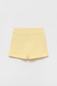 Дитячі бавовняні шорти Pepe Jeans колір жовтий з принтом регульована талія