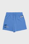 Дитячі шорти Fila з аплікацією регульована талія колір блакитний