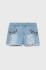 Дитячі джинсові шорти Birba&Trybeyond з аплікацією регульована талія колір блакитний