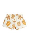Дитячі бавовняні шорти Mini Rodini колір бежевий візерунок