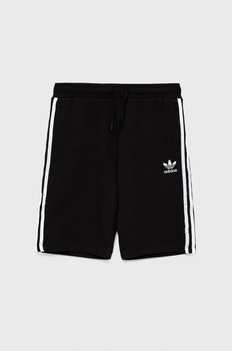 Дитячі шорти adidas Originals H32342 колір чорний гладке регульована талія