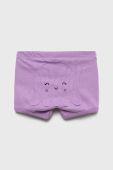 Дитячі бавовняні шорти United Colors of Benetton колір фіолетовий однотонні (2409206)