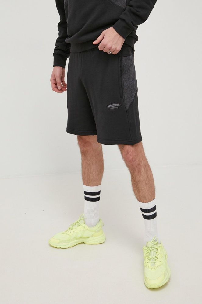 Бавовняні шорти adidas Originals HC9459 чоловічі колір чорний