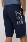 Бавовняні шорти EA7 Emporio Armani чоловічі колір синій