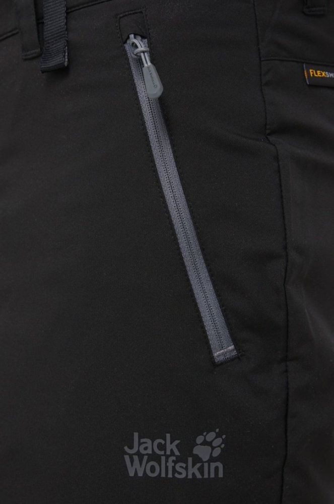 Шорти outdoor Jack Wolfskin Active Track чоловічі колір чорний фото 3