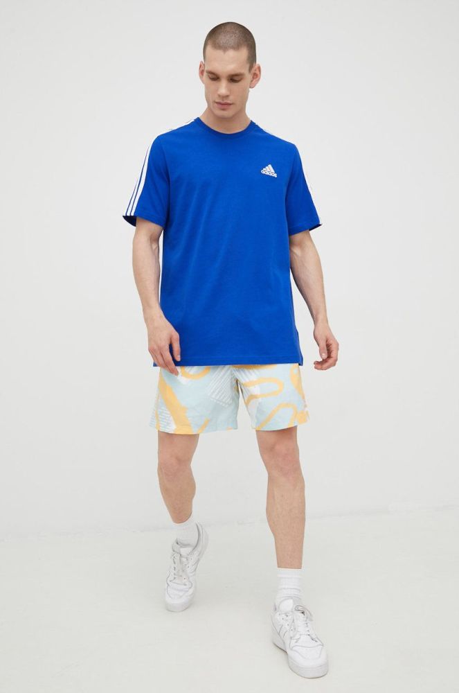 Шорти adidas Originals Adiplay Allover Print Shorts чоловічі колір білий HC2133-SKTIN/ACRO