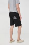 Бавовняні шорти Lamborghini чоловічі колір чорний