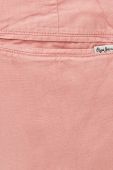 Шорти з домішкою льону Pepe Jeans Arkin Short Linen чоловічі колір рожевий