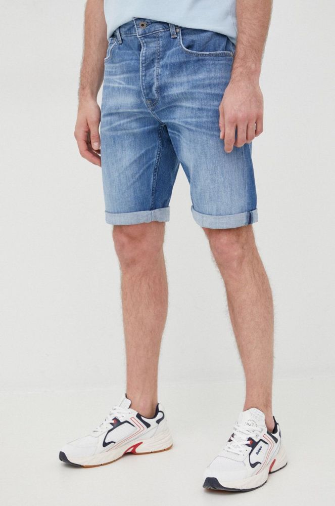 Джинсові шорти Pepe Jeans Callen Short чоловічі колір блакитний