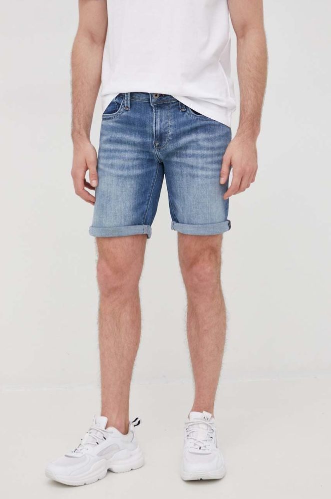 Джинсові шорти Pepe Jeans Hatch Short чоловічі колір синій