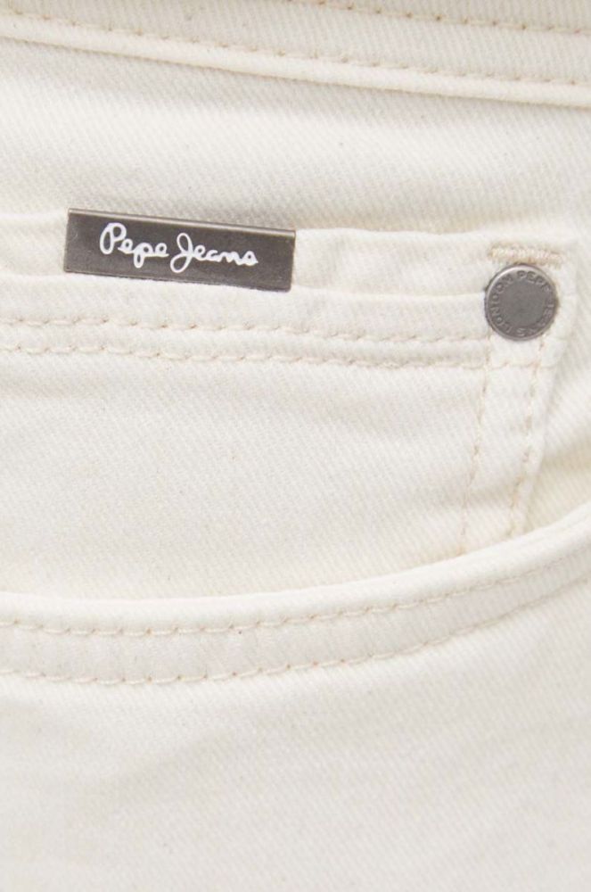 Джинсові шорти Pepe Jeans Stanley Short чоловічі колір бежевий фото 4