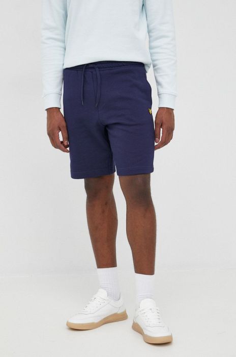 Бавовняні шорти Lyle & Scott чоловічі колір синій
