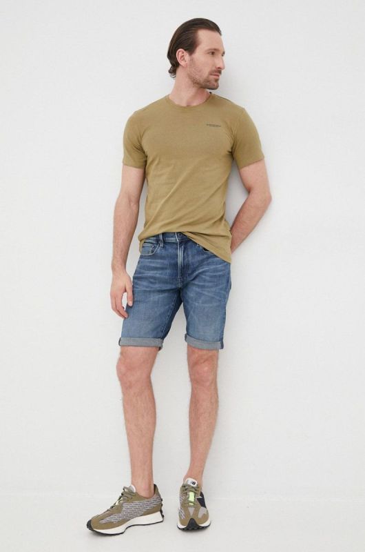 Джинсові шорти G-Star Raw чоловічі колір блакитний (2164989) фото 2