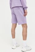 Бавовняні шорти HUGO колір фіолетовий (3146887)