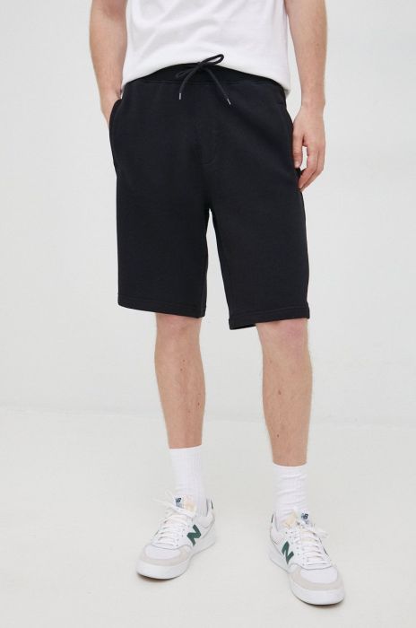Бавовняні шорти United Colors of Benetton чоловічі колір чорний