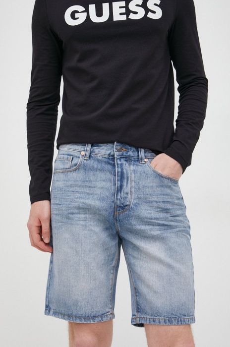 Джинсові шорти United Colors of Benetton чоловічі колір блакитний (2435102)