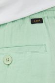 Шорти з домішкою льону Lee чоловічі колір зелений