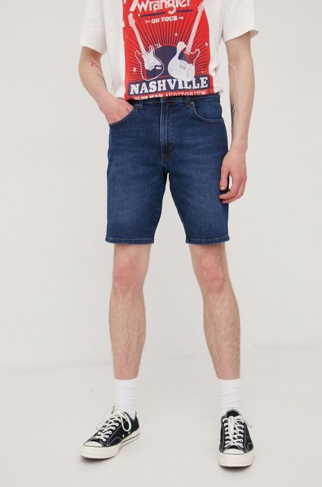 Джинсові шорти Wrangler чоловічі колір синій (2290084)