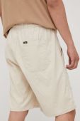 Шорти з домішкою льону Wrangler чоловічі колір бежевий