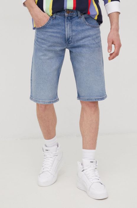 Джинсові шорти Wrangler чоловічі колір блакитний (2312761)