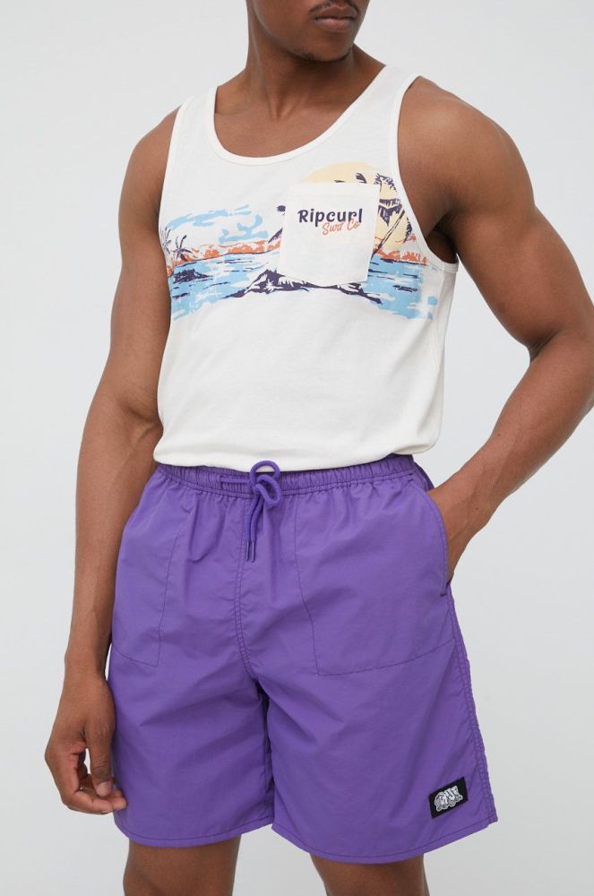 Купальні шорти HUF колір фіолетовий