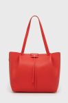 Шкіряна сумочка Patrizia Pepe колір червоний (2470911)
