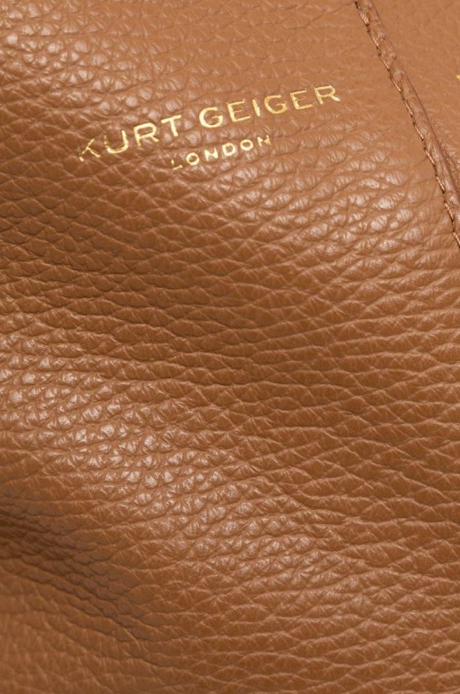 Шкіряна сумочка Kurt Geiger London колір бежевий (2074139) фото 2